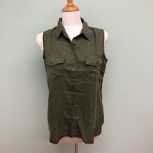 Buffalo David Bitton Sleeveless Denim Shirt(PM430)